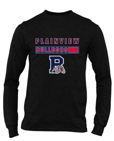 Plainview Bulldogs Mascot #7 Men's LS T-Shirt