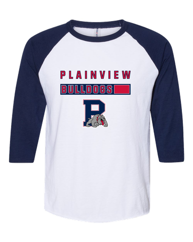 Plainview Bulldogs Mascot #7 Women's Baseball T-Shirt