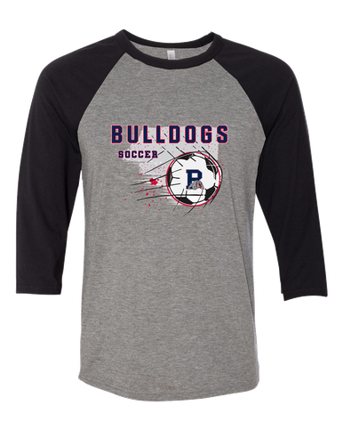 Plainview Bulldogs Soccer #2 Women's Baseball T-Shirt