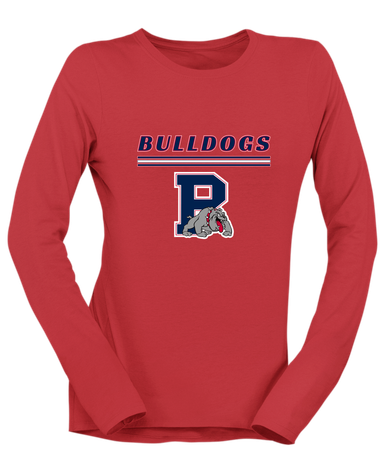 Plainview Bulldogs Mascot #8 Women's Premium LS T-Shirt