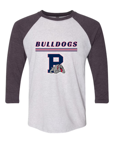 Plainview Bulldogs Mascot #8 Men's Baseball T-Shirt