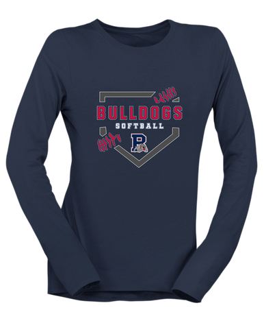 Plainview Bulldogs Softball #2 Women's Premium LS T-Shirt