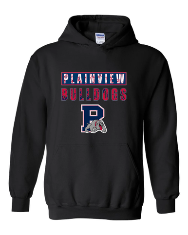Plainview Bulldogs Mascot #9 Men's Hoodie