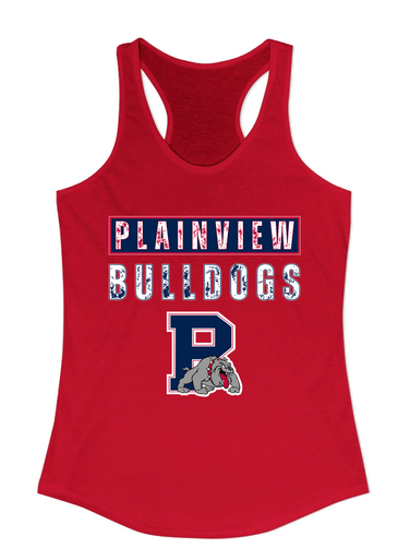 Plainview Bulldogs Mascot #9 Women's Tank Top