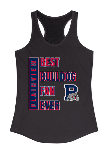 Plainview Bulldogs Best Bulldog Fan Women's Tank Top