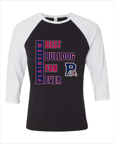 Plainview Bulldogs Best Bulldog Fan Women's Baseball T-Shirt