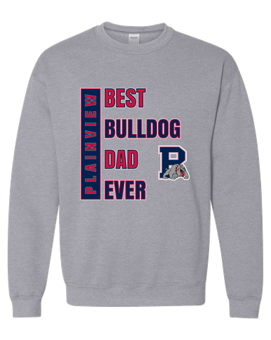 Plainview Bulldogs Best Bulldog Dad Men's Sweatshirt