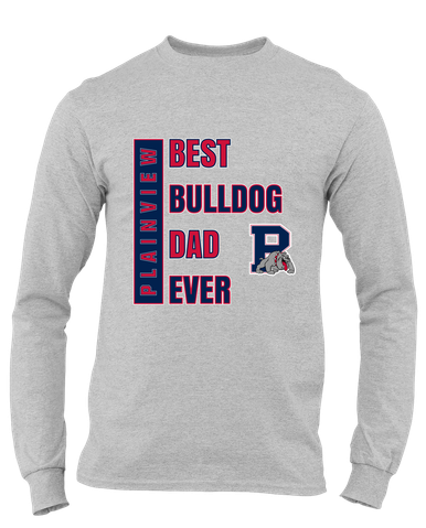 Plainview Bulldogs Best Bulldog Dad Men's Premium LS T-Shirt