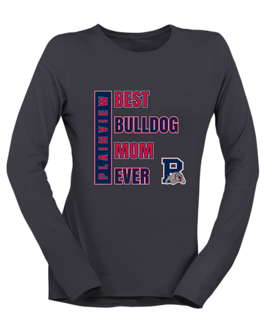 Plainview Bulldogs Best Bulldog Mom Women's LS T-Shirt