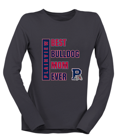 Plainview Bulldogs Best Bulldog Mom Women's Premium LS T-Shirt