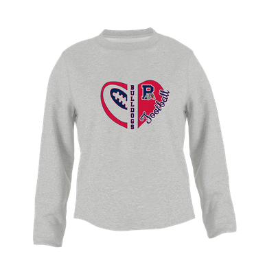 Plainview Bulldogs Heart Football Women's Sweatshirt