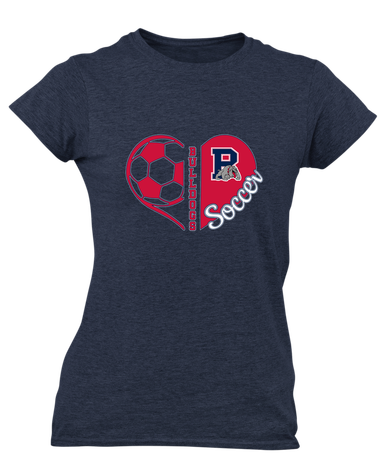 Plainview Bulldogs Heart Soccer Women's SS T-Shirt