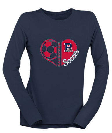 Plainview Bulldogs Heart Soccer Women's Premium LS T-Shirt