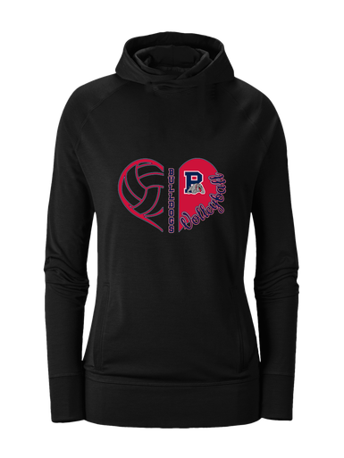 Plainview Bulldogs Heart Volleyball Women's Hoodie