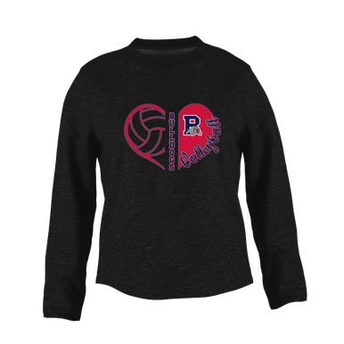 Plainview Bulldogs Heart Volleyball Women's Sweatshirt