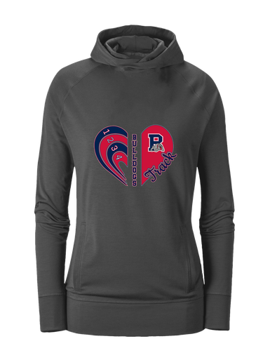 Plainview Bulldogs Heart Track Women's Hoodie