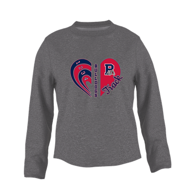 Plainview Bulldogs Heart Track Women's Sweatshirt