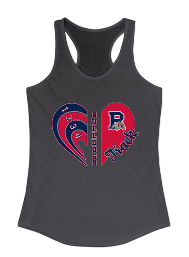 Plainview Bulldogs Heart Track Women's Tank Top