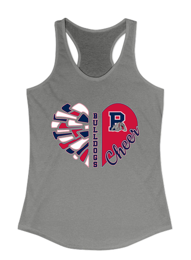 Plainview Bulldogs Heart Cheer Women's Tank Top