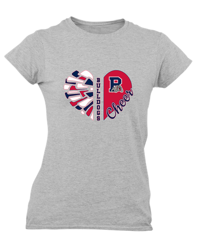 Plainview Bulldogs Heart Cheer Women's Premium SS T-Shirt
