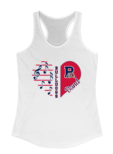 Plainview Bulldogs Heart Band Women's Tank Top