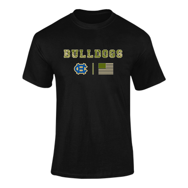 Chapel Hill Bulldogs Camo Flag Men's SS T-Shirt