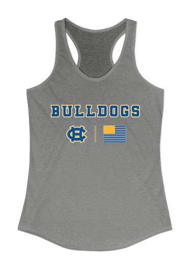 Chapel Hill Bulldogs Team Colors Flag Women's Tank Top