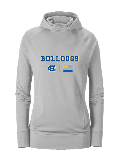 Chapel Hill Bulldogs Team Colors Flag Women's Hoodie