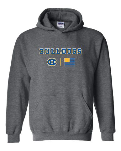 Chapel Hill Bulldogs Team Colors Flag Men's Hoodie