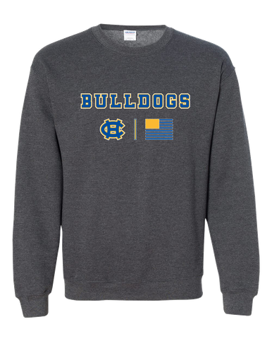 Chapel Hill Bulldogs Team Colors Flag Men's Sweatshirt