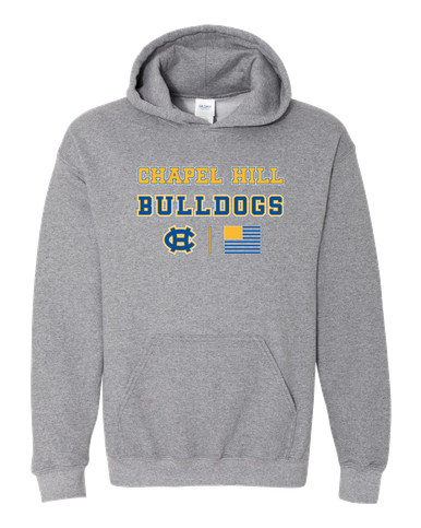 Chapel Hill Bulldogs Spirit Flag Men's Hoodie