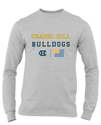 Chapel Hill Bulldogs Spirit Flag Men's Premium LS T-Shirt