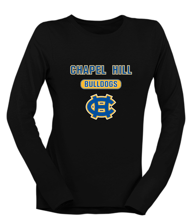 Chapel Hill Bulldogs Mascot #3 Women's LS T-Shirt