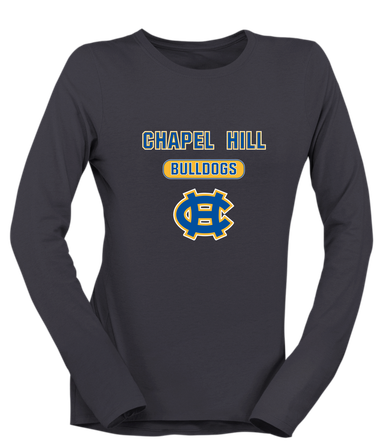 Chapel Hill Bulldogs Mascot #3 Women's Premium LS T-Shirt