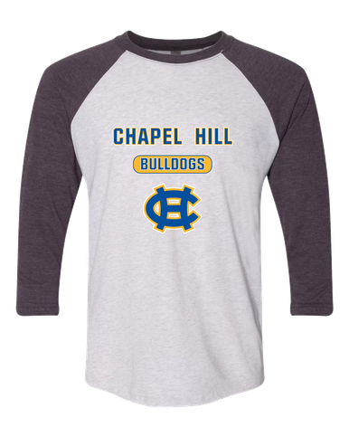 Chapel Hill Bulldogs Mascot #3 Women's Baseball T-Shirt