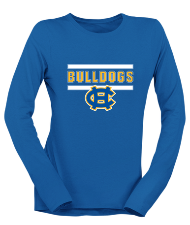 Chapel Hill Bulldogs Mascot #5 Women's Premium LS T-Shirt