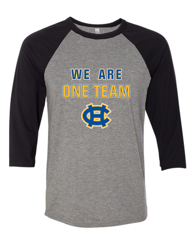 Chapel Hill Bulldogs We Are One Team Men's Baseball T-Shirt