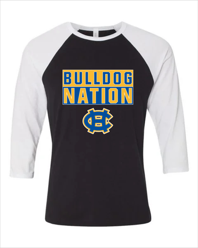 Chapel Hill Bulldogs Nation #1 Men's Baseball T-Shirt