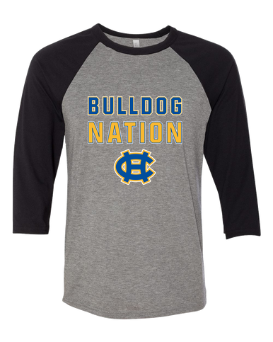 Chapel Hill Bulldogs Nation #2 Men's Baseball T-Shirt