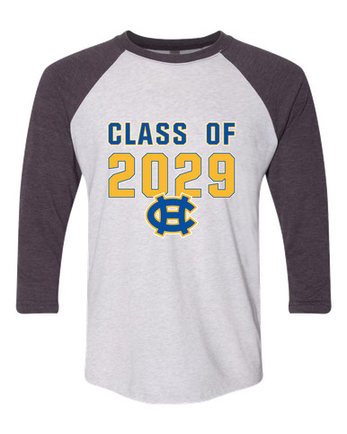 Chapel Hill Bulldogs Class of 2029 Men's Baseball T-Shirt