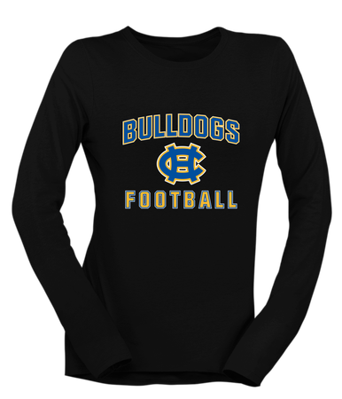 Chapel Hill Bulldogs Football #1 Women's Premium LS T-Shirt
