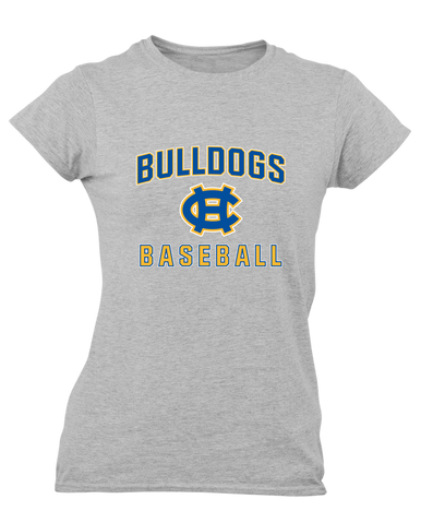Chapel Hill Bulldogs Baseball #1 Women's SS T-Shirt