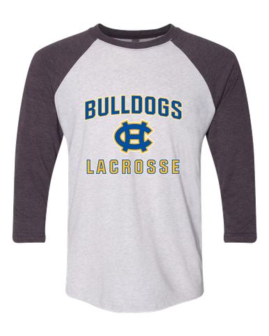 Chapel Hill Bulldogs Lacrosse Men's Baseball T-Shirt