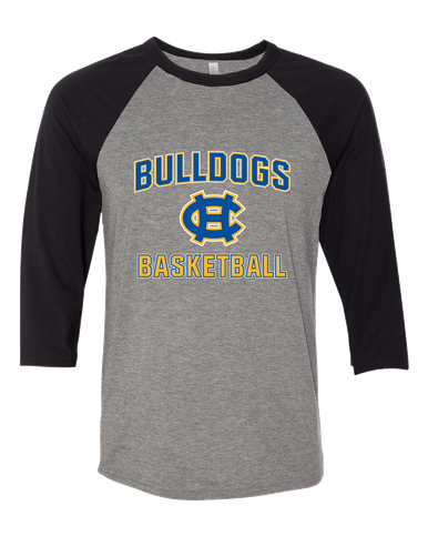 Chapel Hill Bulldogs Basketball #1 Men's Baseball T-Shirt