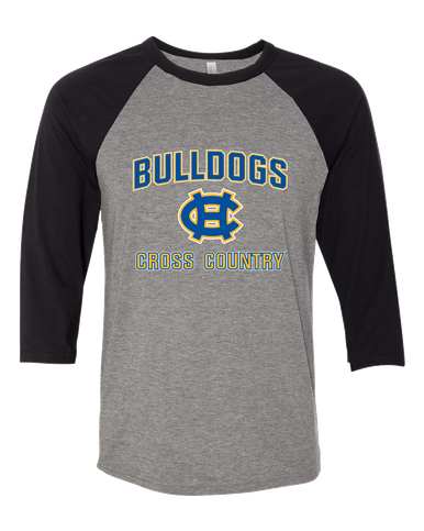 Chapel Hill Bulldogs Cross Country Men's Baseball T-Shirt