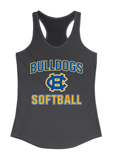 Chapel Hill Bulldogs Softball #1 Women's Tank Top