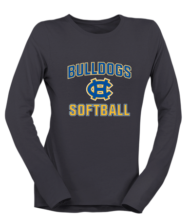Chapel Hill Bulldogs Softball #1 Women's Premium LS T-Shirt