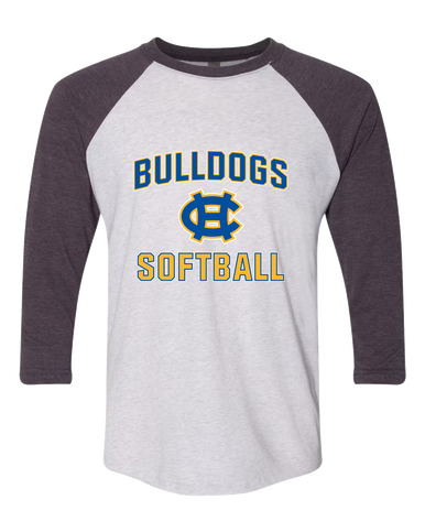 Chapel Hill Bulldogs Softball #1 Women's Baseball T-Shirt