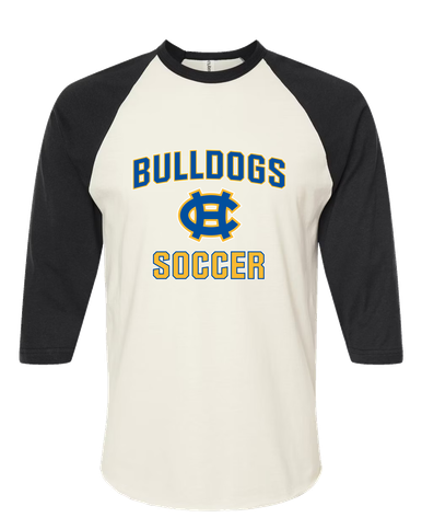 Chapel Hill Bulldogs Soccer #1 Men's Baseball T-Shirt