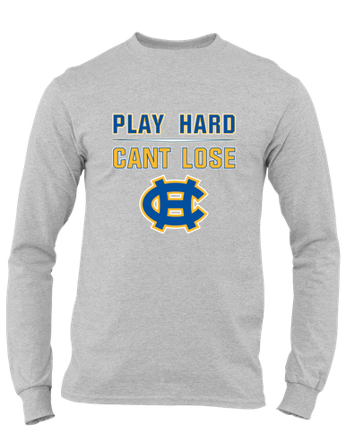 Chapel Hill Bulldogs Play Hard, Can't Lose Men's LS T-Shirt